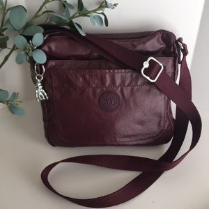 PRICE DROP Kipling Sebastian Crossbody (Burgundy Lacquer) NWT